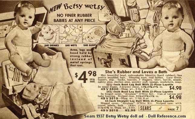 betsy wetsy doll 1940's